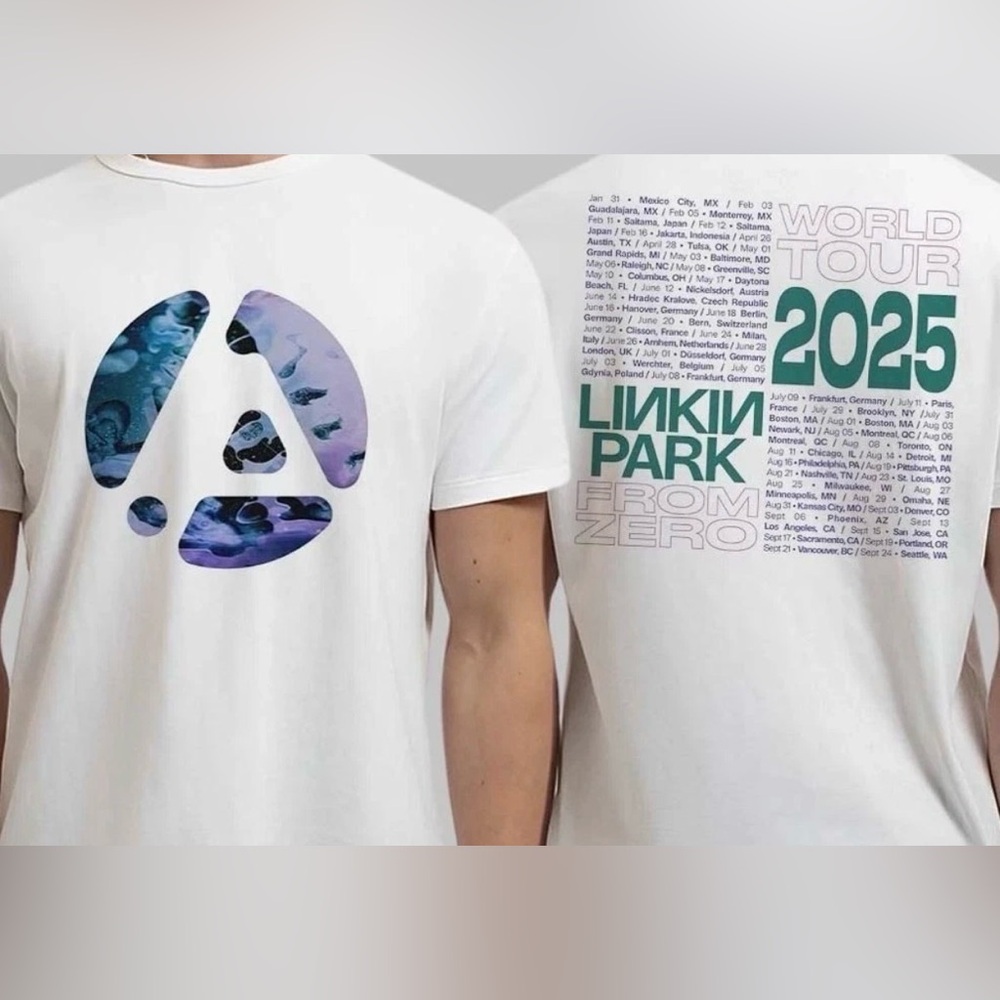 Linkin Park World Tour 2025 White Unisex Tshirt/XL/ NEW/OFFERS 🖤